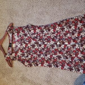 90s Vibessssss Floral knee length Dress